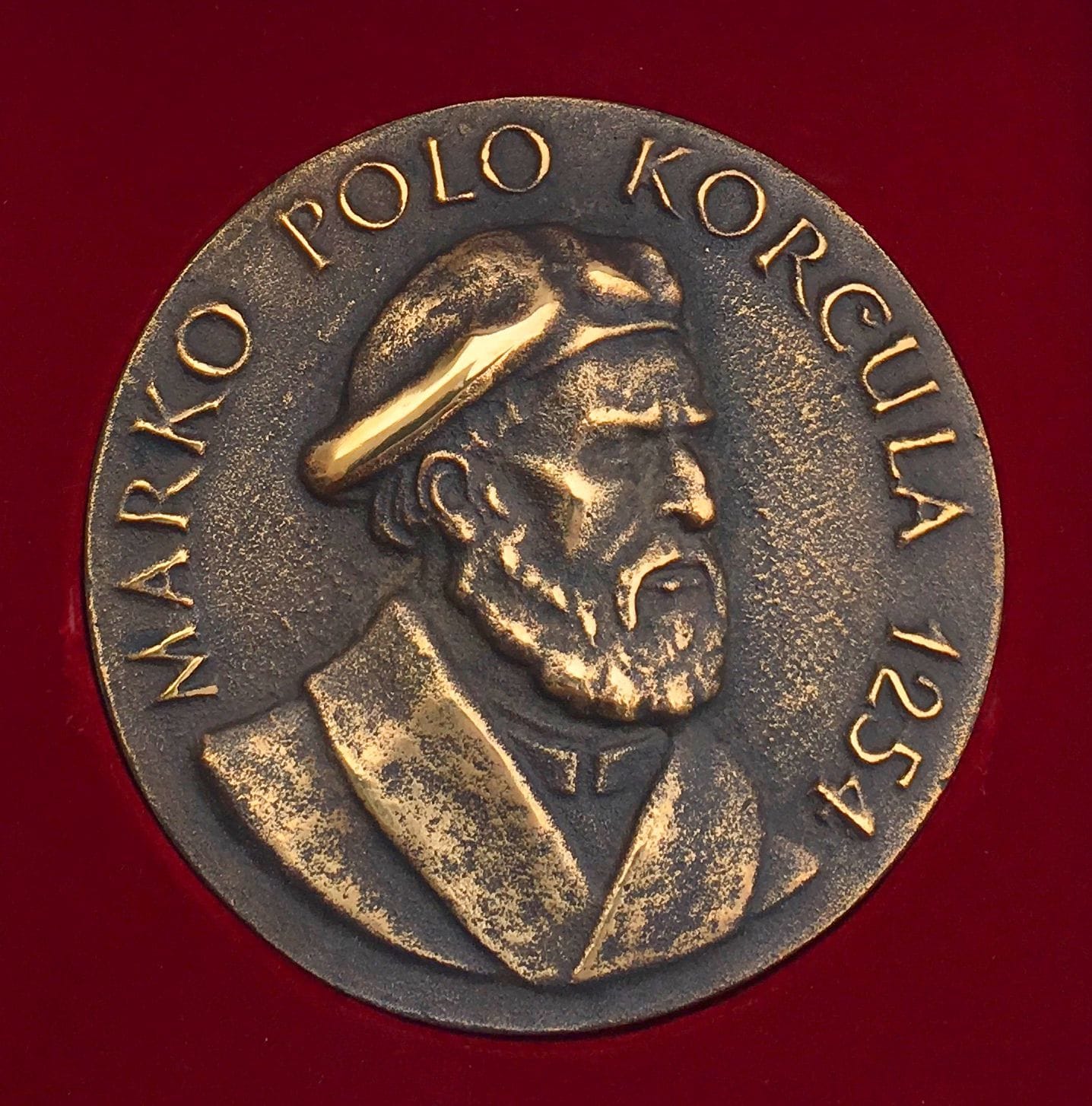 Brončana medalja Marko Polo Korčula 1254